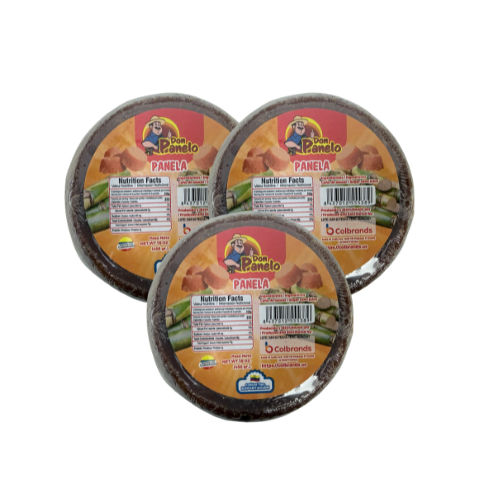Panela Colombiana Don Panelo 16 oz x3 | Endulzante Natural de Caña