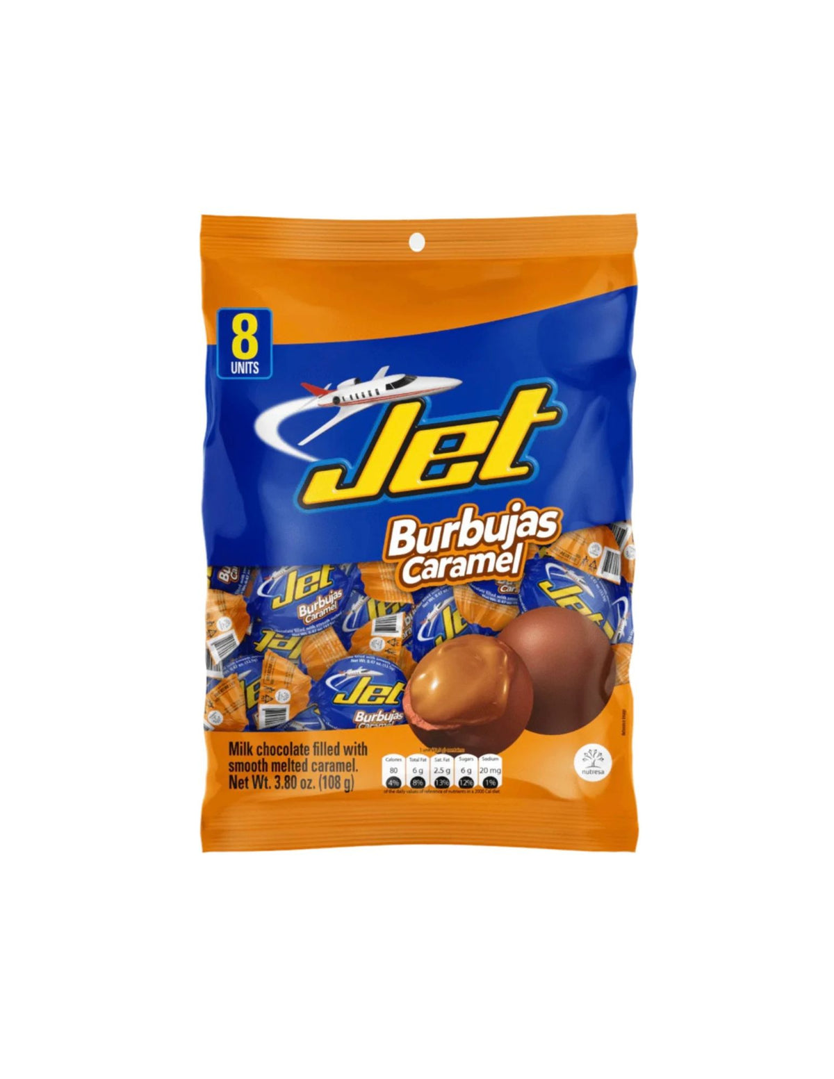 Burbujas Caramel - JET 8und/108gr